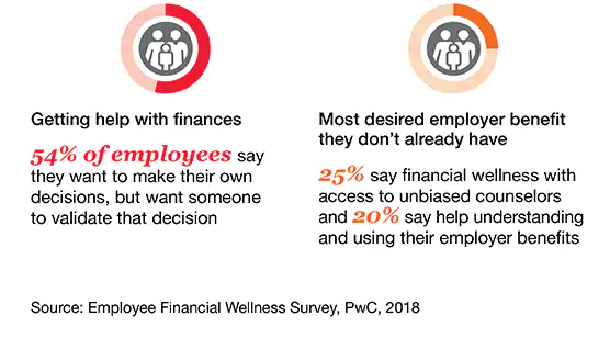Employee Financial Wellness Survey, importance of guidance toward financial stability